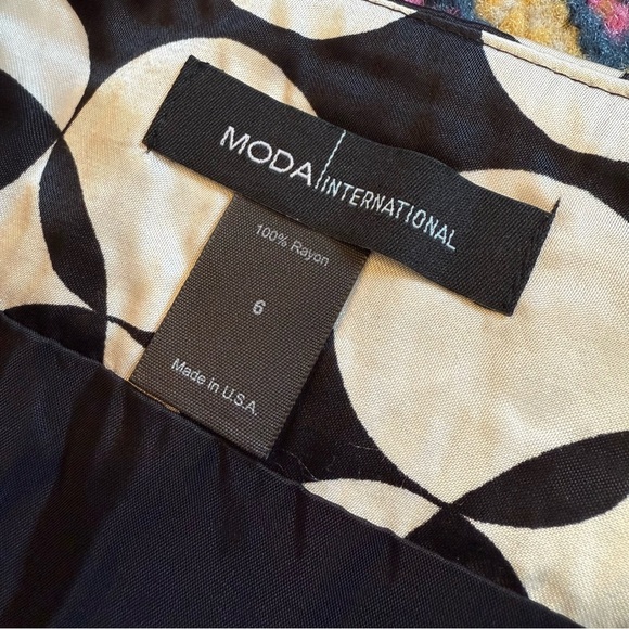 Vintage 90s/Y2K Moda International Geometric Mod Mini Skirt - Picture 6 of 7